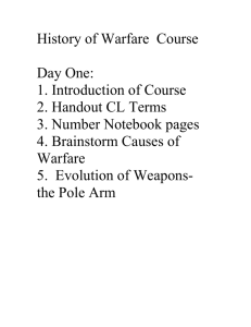 History of Warfare Course