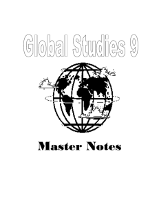 Global History & Geography I Notes