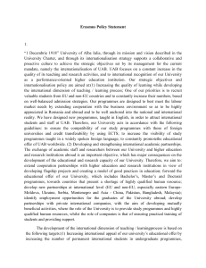 Erasmus Policy Statement 1. “1 Decembrie 1918” University of Alba