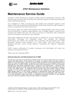AT&T Network Deployment Service Guide