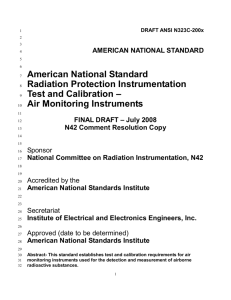 5.0 Instrument calibrations