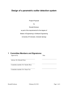 Thesis Proposal – for Master of Software Engineering