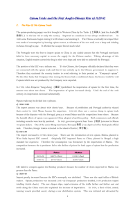 II. Effects of opium on China, British India and Britain