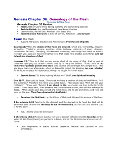 Genesis 36 - Calvary Chapel Yelm