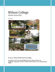 Wilson College - Reporting Institutions