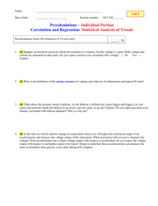 Cover Page for Precalculations – Individual Portion