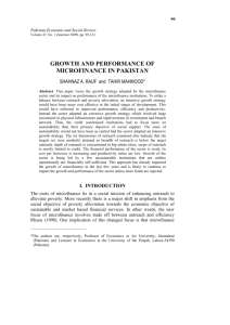 6 RAUF Growth n Performance of Micro Finance