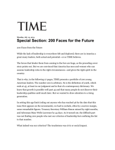 Monday, Jul. 15, 1974 Special Section: 200 Faces for the Future 200
