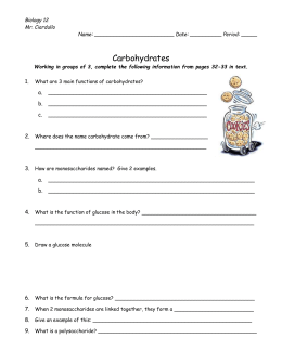 Macromolecules Worksheet #2