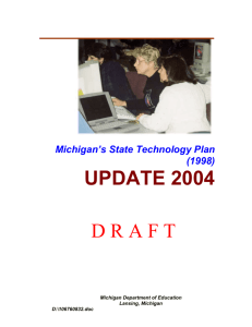 Michigan's State Technology Plan (1998)