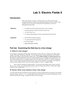 Lab 3: Electric Fields II