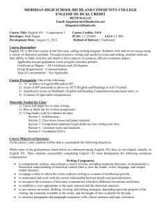 Course Title - Meridian Community Unit School District #15