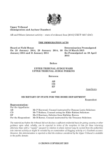 Upper Tribunal (Immigration and Asylum Chamber) AB and Others