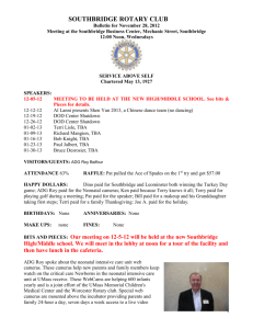 November 28, 2012 - Rotary club of Southbridge