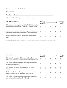 Conductor Audition Evaluation Form