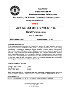 ETC 104 Digital Fundamentals