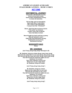 Music Lyrics in Microsoft Word© Document
