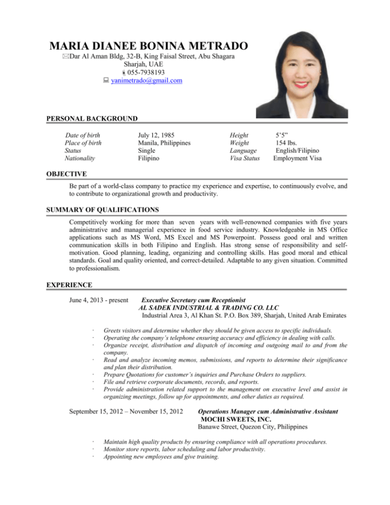 Resume Sample PDF Accounting Philippines, 46 OFF