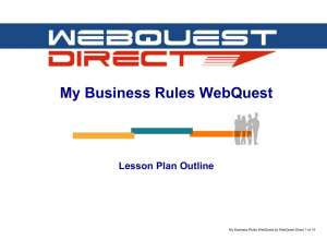 This plan - WebQuest Direct