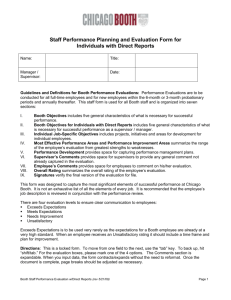 Staff Performance Planning and Evaluation Form for
