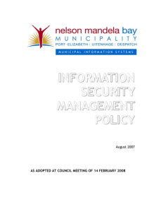 information security management policy