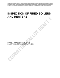 Inspection of Fired Boilers and Heaters