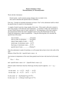 Honrs Chemistry I Notes