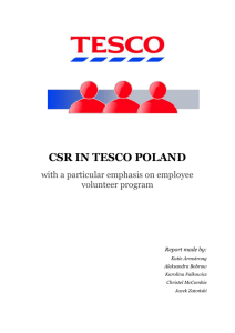 Implementing the Employee Volunteering System at Tesco Poland