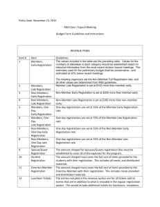 Budget Form Guidelines and Instructions