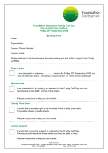 Golf day application form 2015