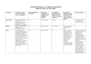 Consolidated Responses re Computer Examinations