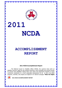 CY 2011 (word format) - National Council on Disability Affairs