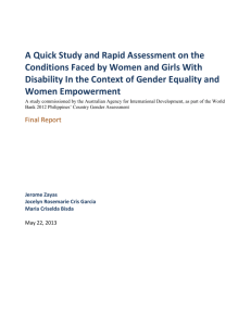 A Quick Study and Rapid Assessment on the Conditions Faced by