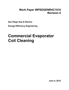 WPSDGENRHC1010 Rev0 Commercial Evap Coil Cleaning