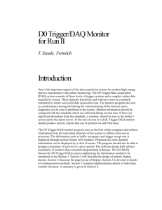 d0 trigger daq monitor for run ii