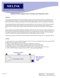 MELINK INTELLI-HOOD 2 NEW CONSTRUCTION SPECIFICATION