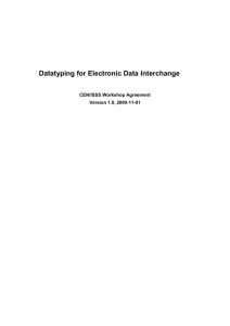 Datatyping for Electronic Data Interchange
