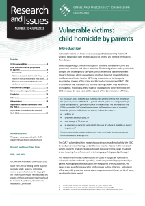 Vulnerable victims: child homicide by parents