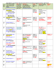 schedule - Bellevue College