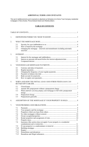 "A" Additional Terms and Covenants