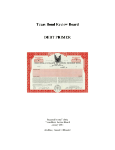 Debt - Texas Bond Review Board