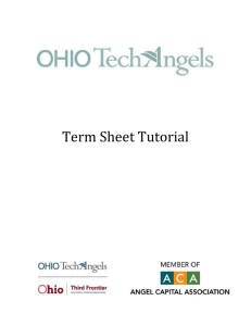 Term Sheet Tutorial