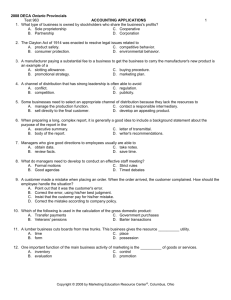 2008 B08_ACT Exam and Key