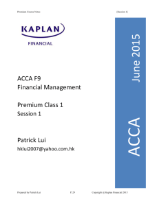 Chapter 2 Financial Management Environment