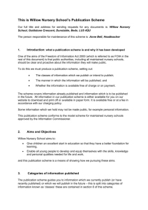 Model Publication Scheme for Fire Authorities