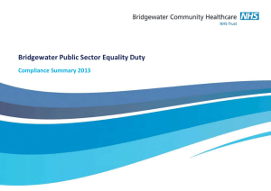 Public Sector Equality Duty (PSED) Compliance Summary 2013