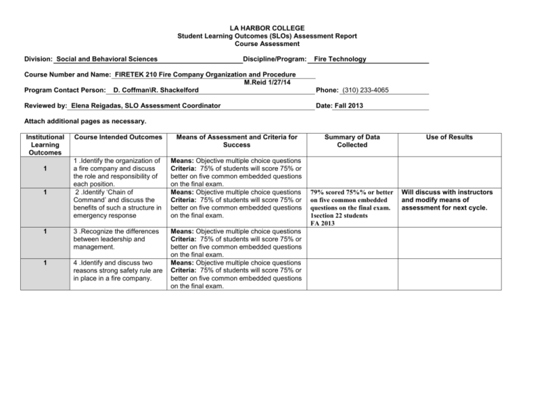 Articulation Assessment Report Example