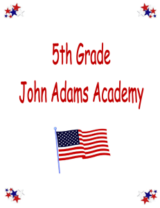 5th Grade at John Adams Academy CA Standards