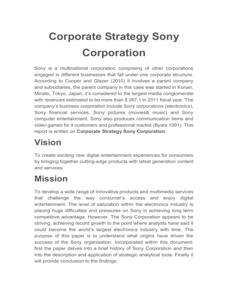 sony chain of command