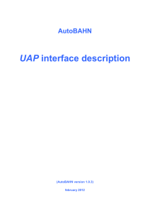 AutoBAHN UAP interface description